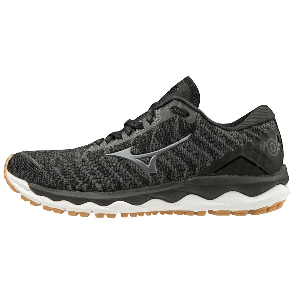 Damske Bezecke Topanky Mizuno Wave Sky 4 WAVEKNIT™ D (Wide) Tmavo Siva Vypredaj XIHP30658